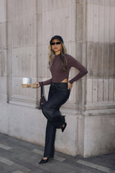 BASE Contour Soft Structure Long Sleeve Bodysuit Brown