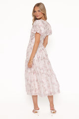 Jocelyn Maxi Dress - Ivory/Pink Floral