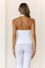 BASE Contour Going Viral Halter Top White