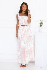 Trendsetters Hour Polka Dot Set White