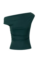 BASE Contour Baseline Off Shoulder Top Green