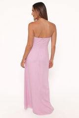Bolton Strapless Maxi Dress - Lavender