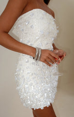 Savvy Tube Dress ~ Shiny Shell Embellishment