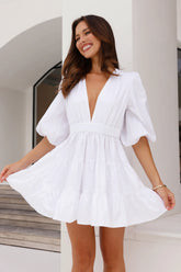 LILISROSE Sweetest Treat Mini Dress White