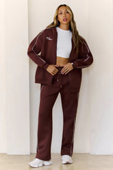 BASE Fleece Zip Up Hoodie Brown