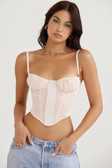 peony gathered corset