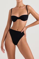 black underwired bikini top