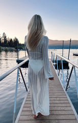 Vacay Coverup ~ White Crochet