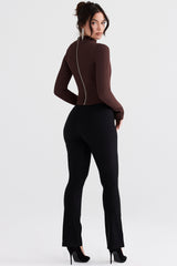 cocoa knitted corset
