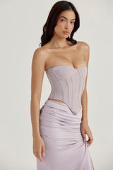 grey underwired corset