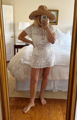 Cleo Coverup ~ Salty Floral Crochet