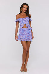 Into The Floral Mini Skirt Lilac