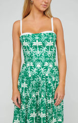 Hepburn Midi Dress ~ Tiki Palms