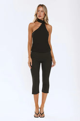 Enter In Style Crop Top Black