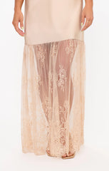 Vanity Dress ~ Champagne Luxe Satin