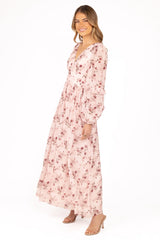 Vayla Maxi Dress - Pink Rose