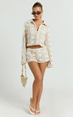 Lioness - Babydoll Top - In Cream Floral