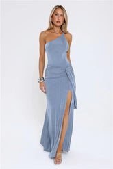 Summer Whisper One Shoulder Bodysuit Steel