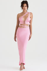 pink floaty cropped top