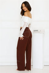 Lace Delight Off Shoulder Top White