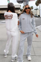 BASE Fleece Slip On Hoodie Grey Marle
