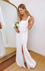 Paris Gown ~ White Stretch