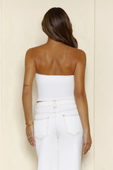 BASE Luxe Rib Strapless Bandeau Ivory