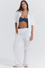 white oversized shirt