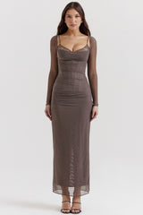 smoke maxi dress