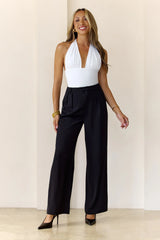 BASE Contour Simplify Halter Top White