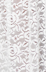 Diana Drop Waist Dress ~ White Lovely Lace
