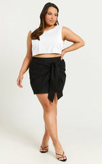 Loxley Top - Tie Up Top in White