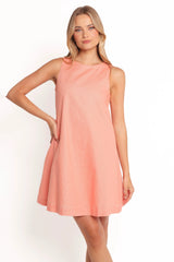 Priyanka Mini Dress - Peach