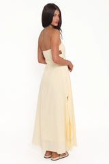 Cyrus Strapless Maxi Dress - Butter Yellow