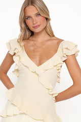 Allery Mini Dress - Yellow