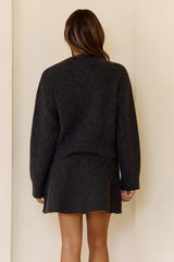Cozy Spark Knit Set Charcoal