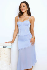 Emberly Midi Skirt Bluebell