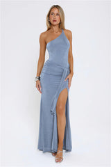 Summer Whisper One Shoulder Bodysuit Steel