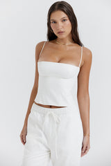 white structured corset