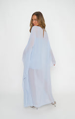Olsen Maxi Dress ~ Steel Blue Chiffon
