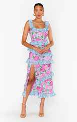 Greta Dress ~ Cottage Floral Multi Stretch