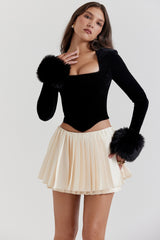 black velvet corset