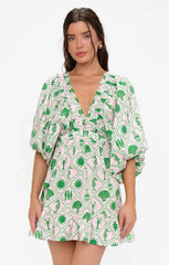 Hadley Mini Dress ~ Coastal Collage